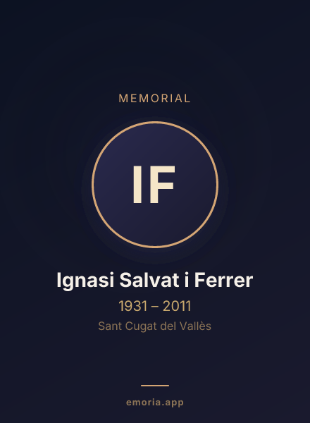 Memorial portrait of Ignasi Salvat i Ferrer