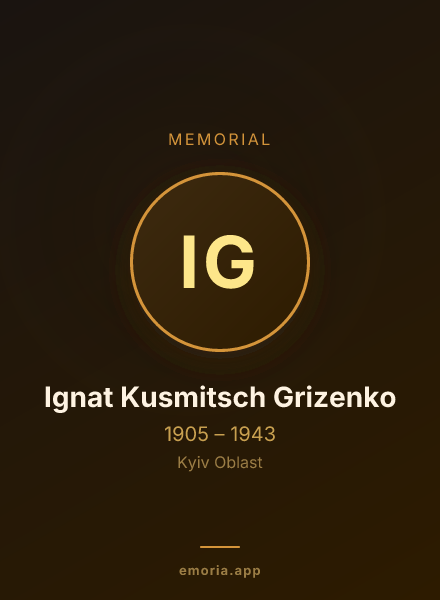 Memorial portrait of Ignat Kusmitsch Grizenko