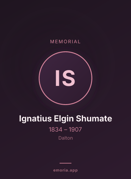 Memorial portrait of Ignatius Elgin Shumate