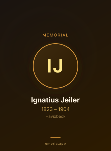 Memorial portrait of Ignatius Jeiler