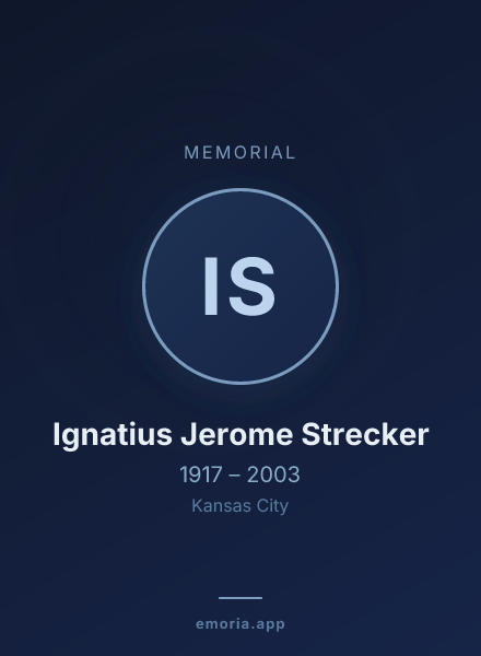 Memorial portrait of Ignatius Jerome Strecker