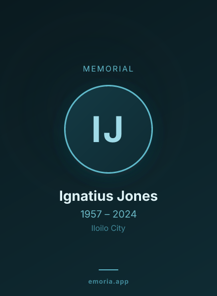 Memorial portrait of Ignatius Jones