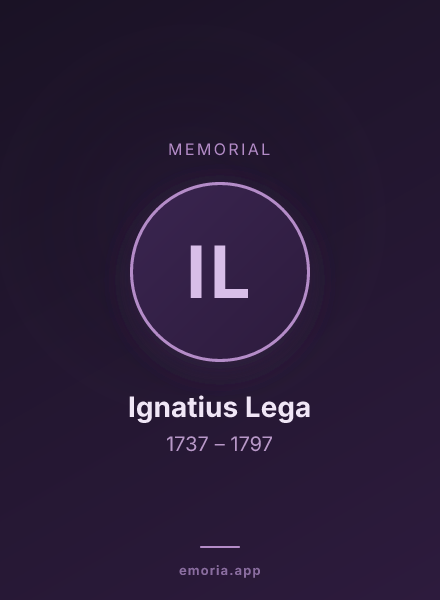 Memorial portrait of Ignatius Lega