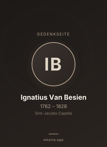 Gedenkportrait von Ignatius Van Besien