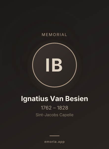 Memorial portrait of Ignatius Van Besien