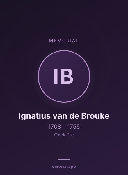Memorial portrait of Ignatius van de Brouke