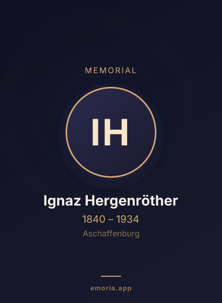 Memorial portrait of Ignaz Hergenröther