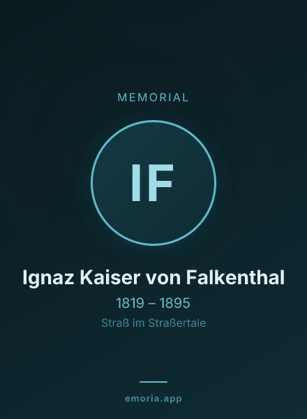 Memorial portrait of Ignaz Kaiser von Falkenthal