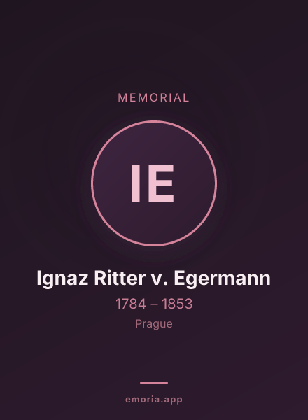 Memorial portrait of Ignaz Ritter v. Egermann