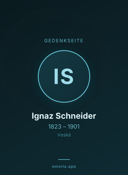 Gedenkportrait von Ignaz Schneider