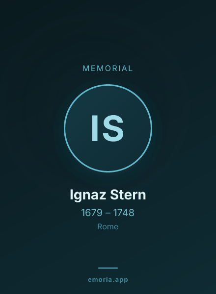 Memorial portrait of Ignaz Stern