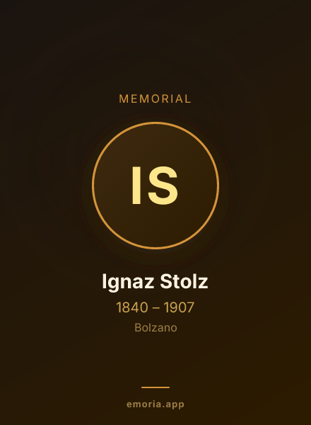 Memorial portrait of Ignaz Stolz