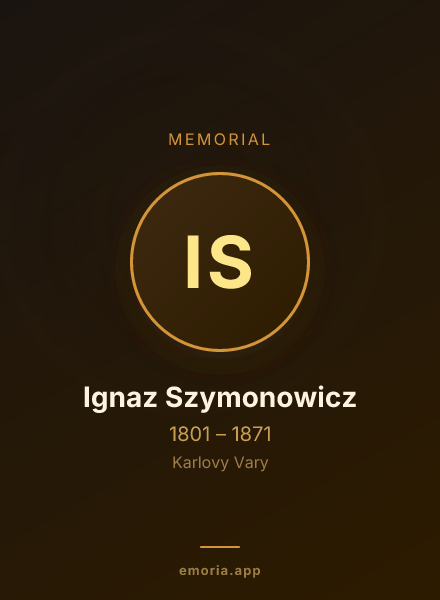 Memorial portrait of Ignaz Szymonowicz