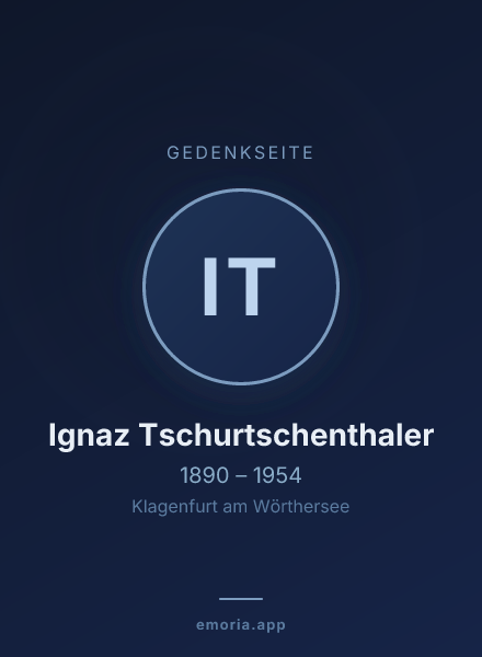 Gedenkportrait von Ignaz Tschurtschenthaler
