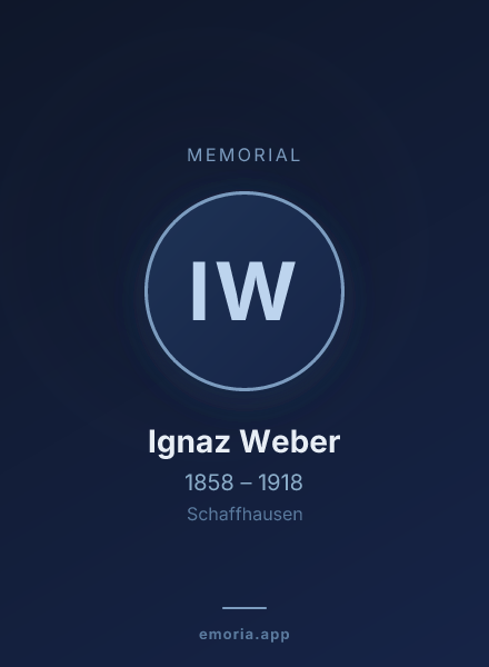 Memorial portrait of Ignaz Weber
