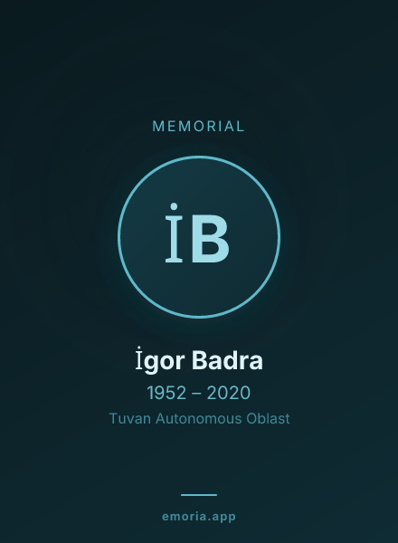 Memorial portrait of İgor Badra
