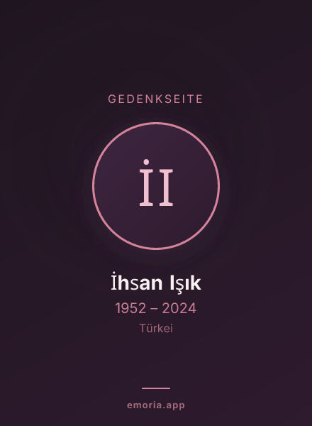 Gedenkportrait von İhsan Işık