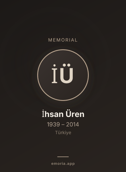 Memorial portrait of İhsan Üren