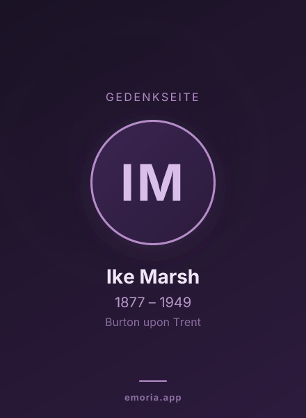 Gedenkportrait von Ike Marsh
