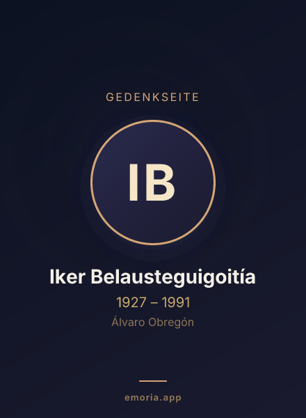 Gedenkportrait von Iker Belausteguigoitía