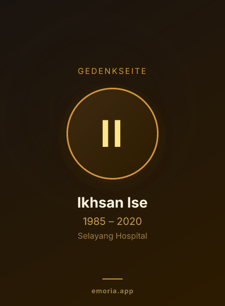 Gedenkportrait von Ikhsan Ise