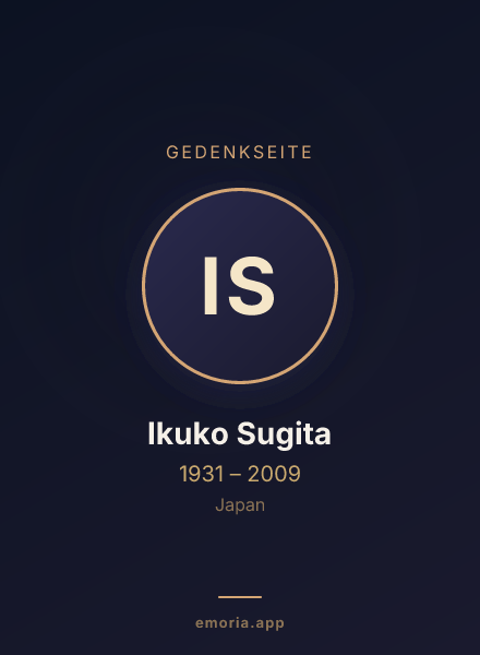 Gedenkportrait von Ikuko Sugita