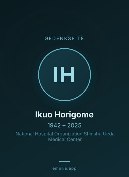 Gedenkportrait von Ikuo Horigome