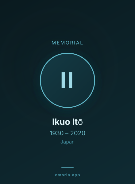 Memorial portrait of Ikuo Itō
