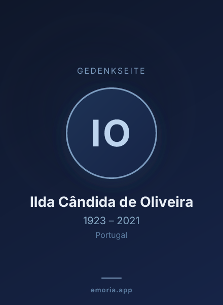 Gedenkportrait von Ilda Cândida de Oliveira