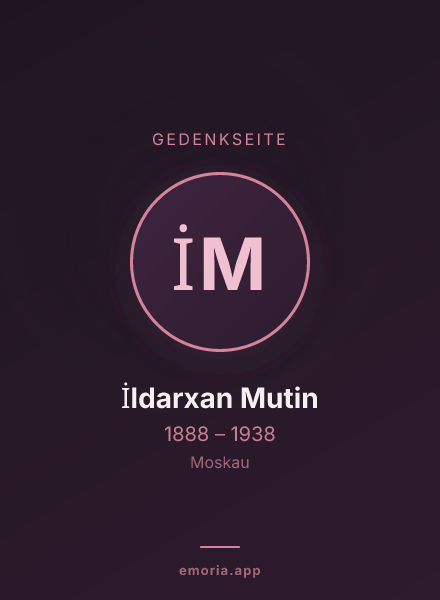 Gedenkportrait von İldarxan Mutin
