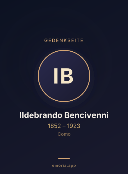 Gedenkportrait von Ildebrando Bencivenni
