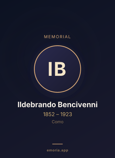 Memorial portrait of Ildebrando Bencivenni