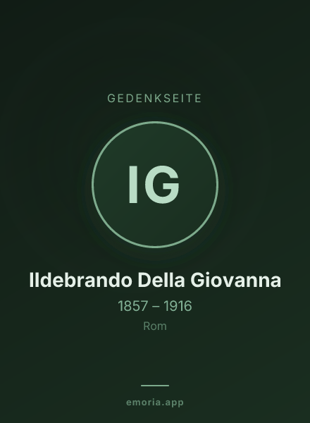 Gedenkportrait von Ildebrando Della Giovanna