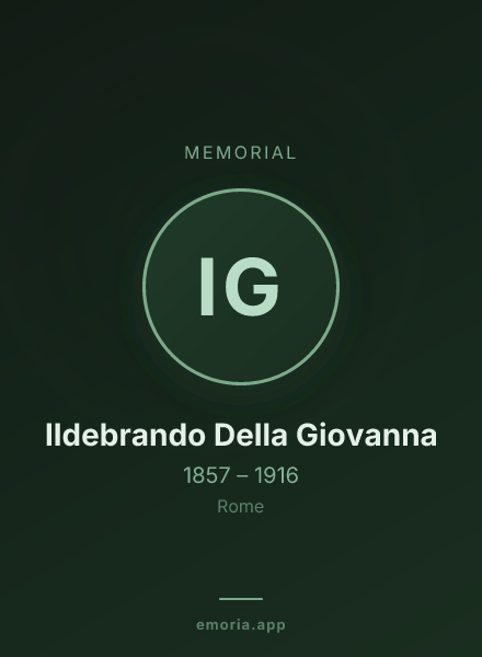 Memorial portrait of Ildebrando Della Giovanna