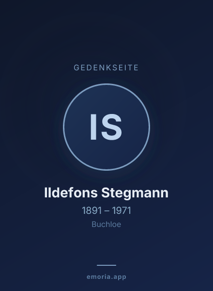 Gedenkportrait von Ildefons Stegmann