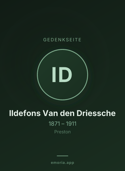 Gedenkportrait von Ildefons Van den Driessche