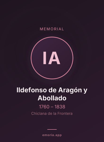 Memorial portrait of Ildefonso de Aragón y Abollado