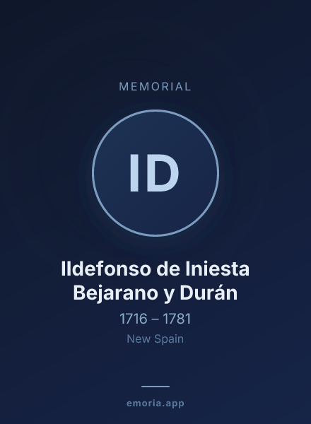 Memorial portrait of Ildefonso de Iniesta Bejarano y Durán