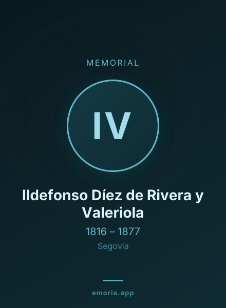 Memorial portrait of Ildefonso Díez de Rivera y Valeriola