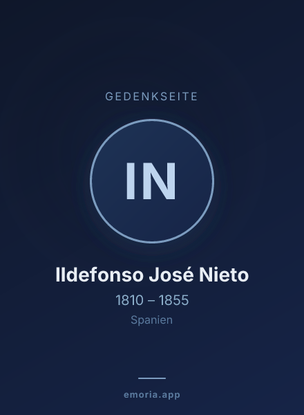 Gedenkportrait von Ildefonso José Nieto