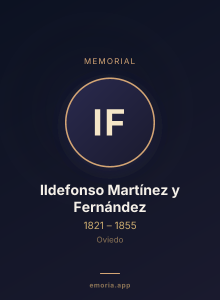 Memorial portrait of Ildefonso Martínez y Fernández