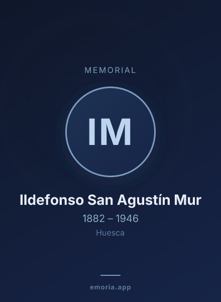 Memorial portrait of Ildefonso San Agustín Mur