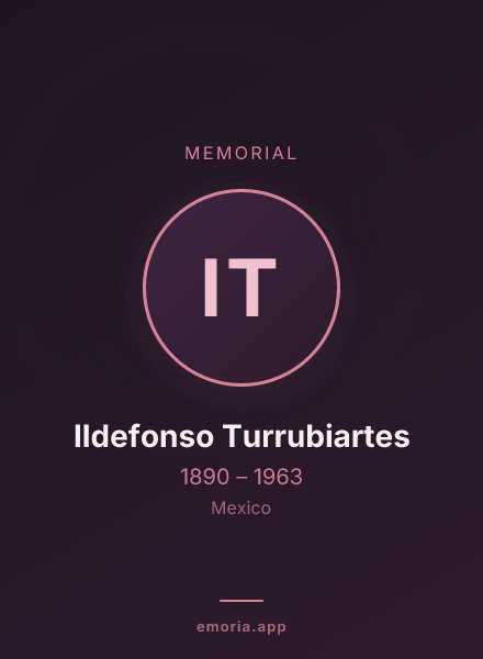 Memorial portrait of Ildefonso Turrubiartes