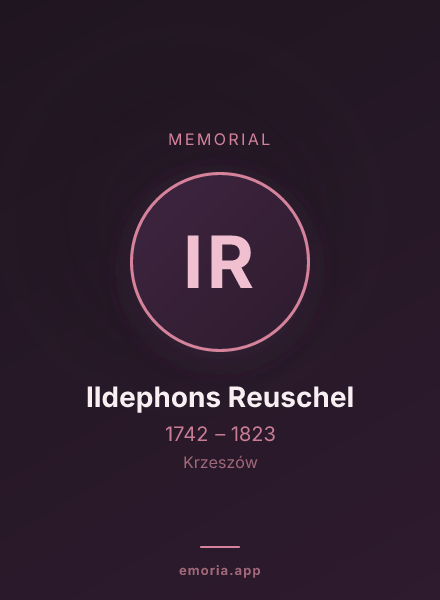 Memorial portrait of Ildephons Reuschel