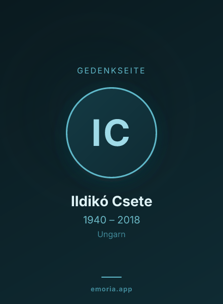 Gedenkportrait von Ildikó Csete