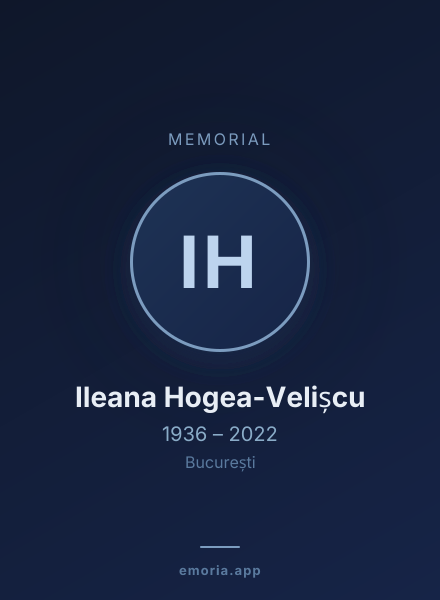 Memorial portrait of Ileana Hogea-Velișcu