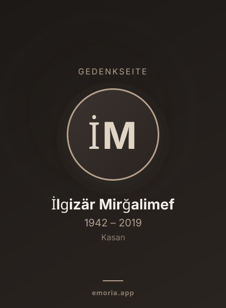 Gedenkportrait von İlgizär Mirğalimef
