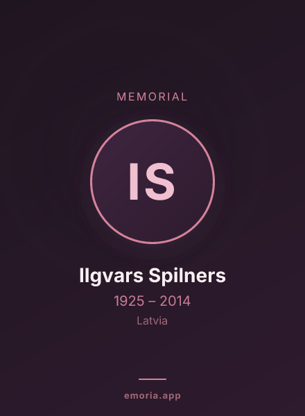 Memorial portrait of Ilgvars Spilners