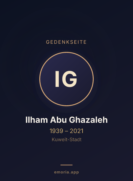 Gedenkportrait von Ilham Abu Ghazaleh