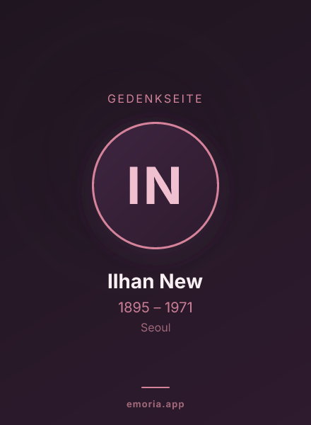 Gedenkportrait von Ilhan New